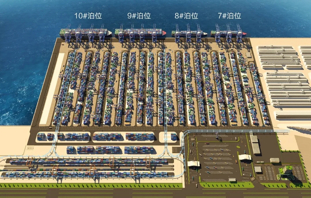 全球首创 全国首个！北部湾港海铁联运自动化集装箱码头开工